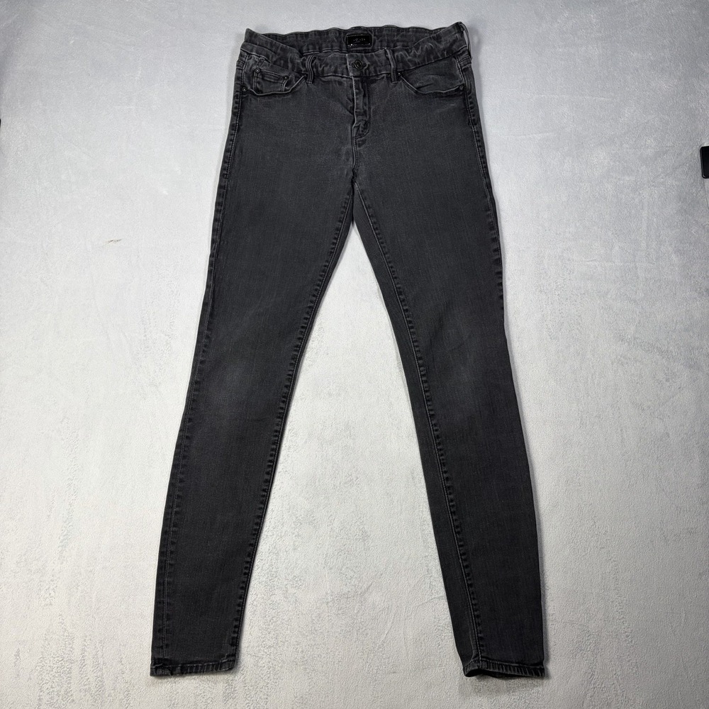 MOTHER Looker Dashing & Dangerous Jeans Women's Size 29 Black Denim Stretch